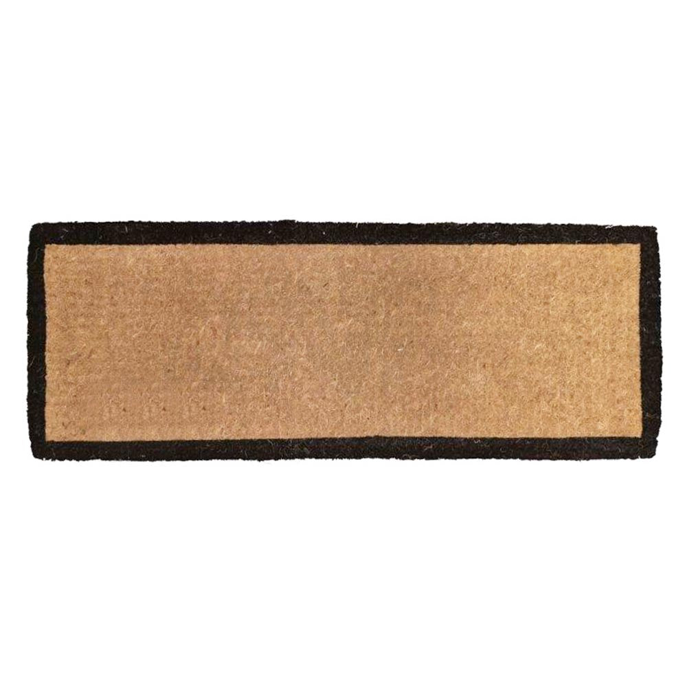 FM2 Premium Thick Coir Double Doormat - Black Border