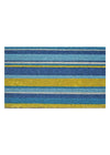PVC Backed Coir Doormat - Blue Stripes