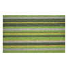 PVC Backed Coir Doormat - Green Stripes