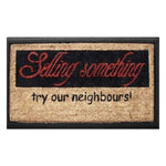 Humour Coir & Rubber Doormat - Selling Something