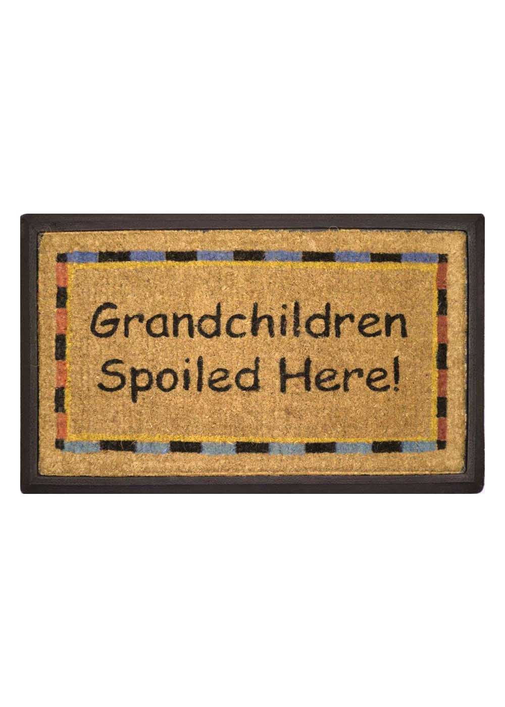 Humour Coir & Rubber Doormat - Grandchildren