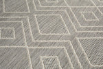 Riverstone Silver Geo Recycled Rug