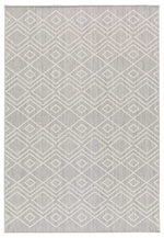 Riverstone Silver Geo Recycled Rug