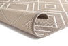 Riverstone Taupe Geo Recycled Rug