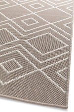 Riverstone Taupe Geo Recycled Rug