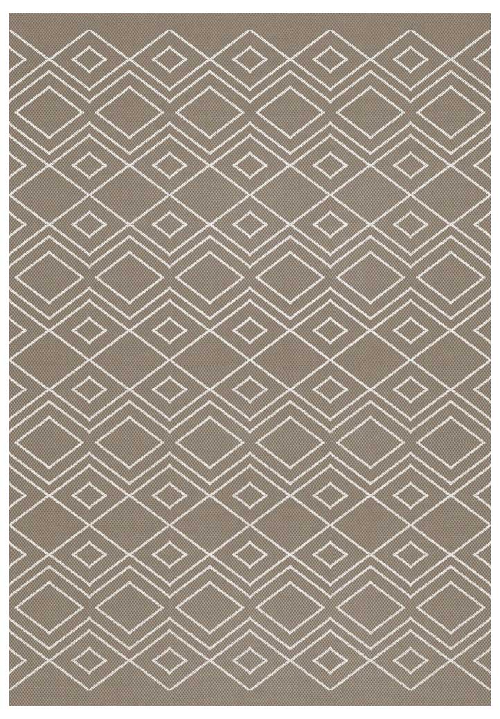 Riverstone Taupe Geo Recycled Rug