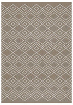 Riverstone Taupe Geo Recycled Rug