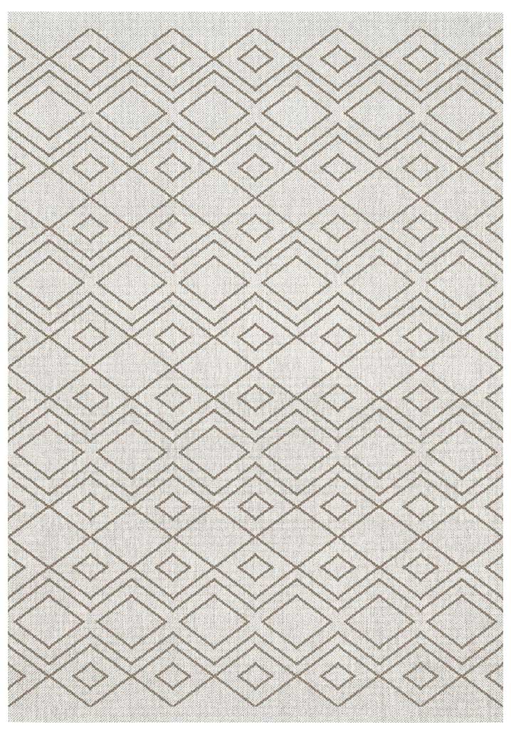 Riverstone Ivory Geo Recycled Rug