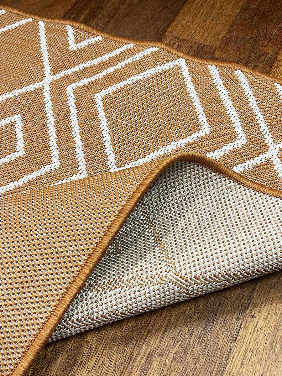 Riverstone Terracotta Geo Recycled Rug