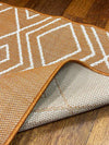 Riverstone Terracotta Geo Recycled Rug