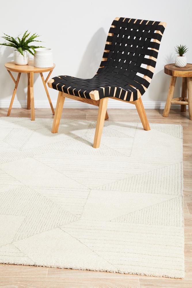 Freya Geometric Cream Rug