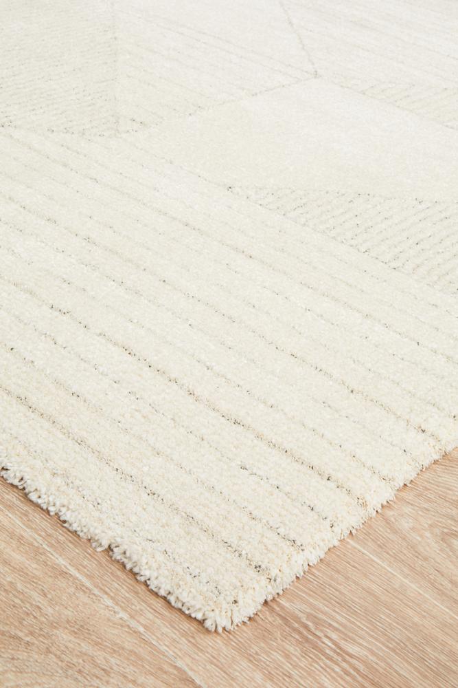 Freya Geometric Cream Rug