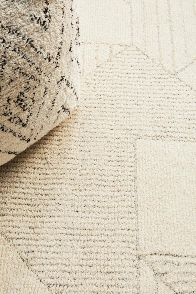 Freya Geometric Cream Rug