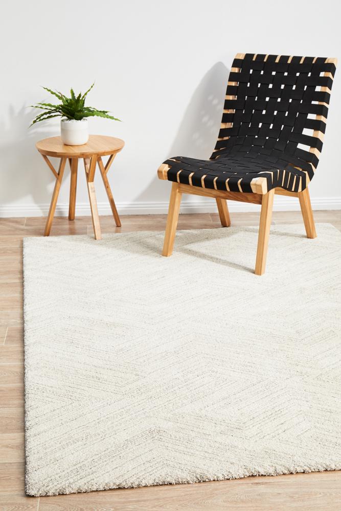 Freya Strokes Silver Rug