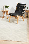 Freya Lattice Pebble Grey Rug