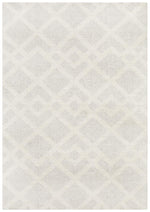 Freya Lattice Pebble Grey Rug