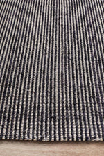 Olivia Black Textured Rug