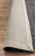 Olivia Black Textured Rug