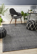 Olivia Black Textured Rug