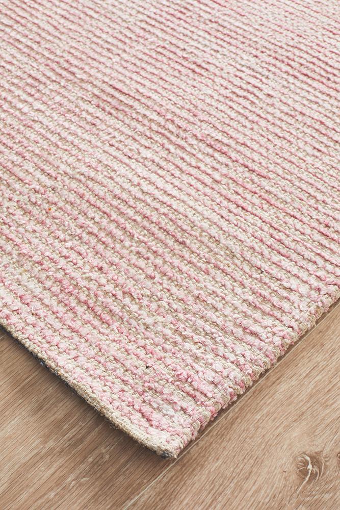 Olivia Rose Pink Textured Rug
