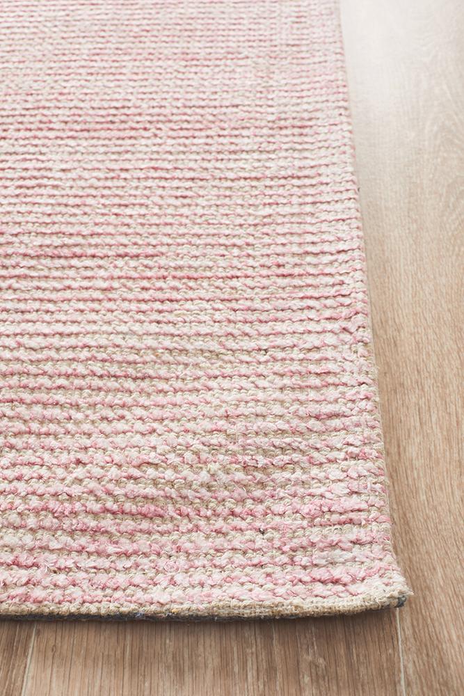 Olivia Rose Pink Textured Rug