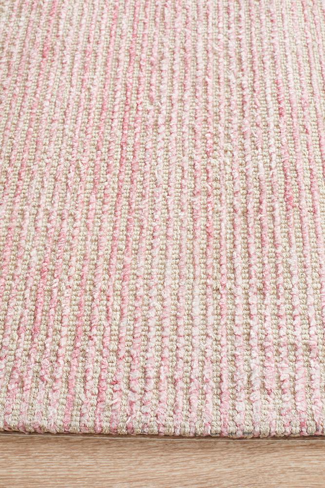 Olivia Rose Pink Textured Rug