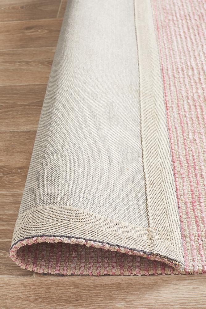 Olivia Rose Pink Textured Rug