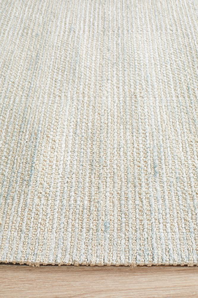 Olivia Sky Blue Textured Rug