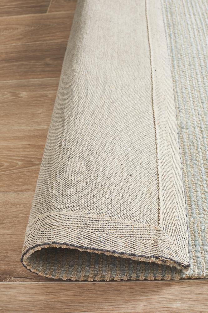 Olivia Sky Blue Textured Rug