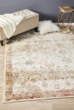 Alice Floral Ivory Red Rug