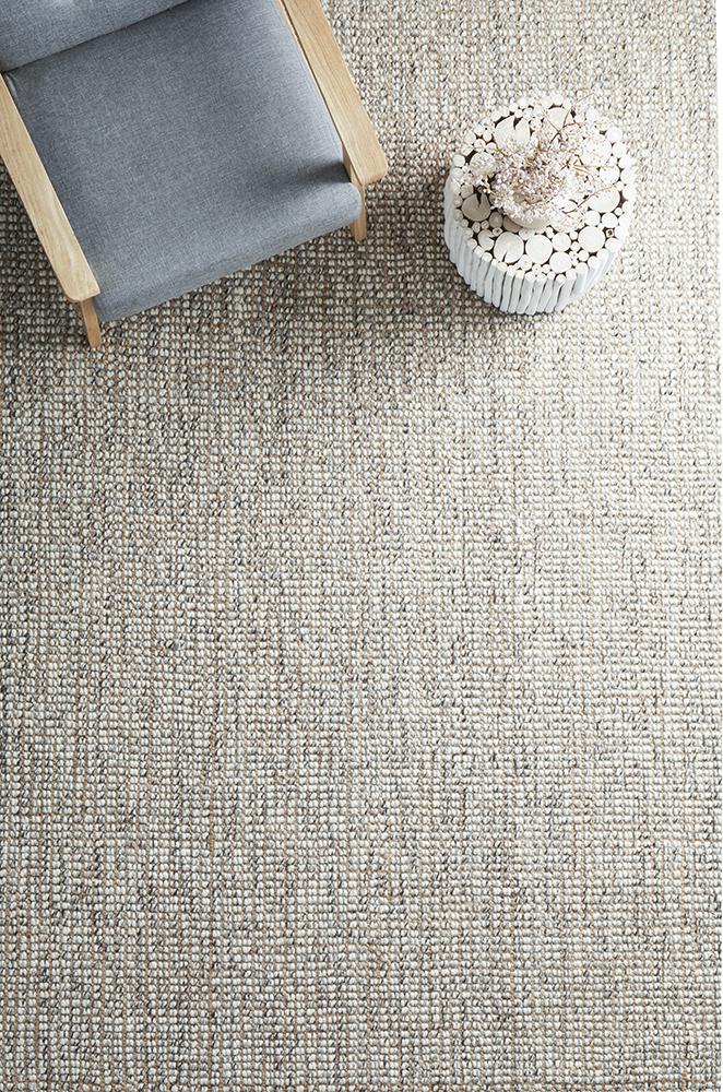 Bonnie Textured Grey Rug