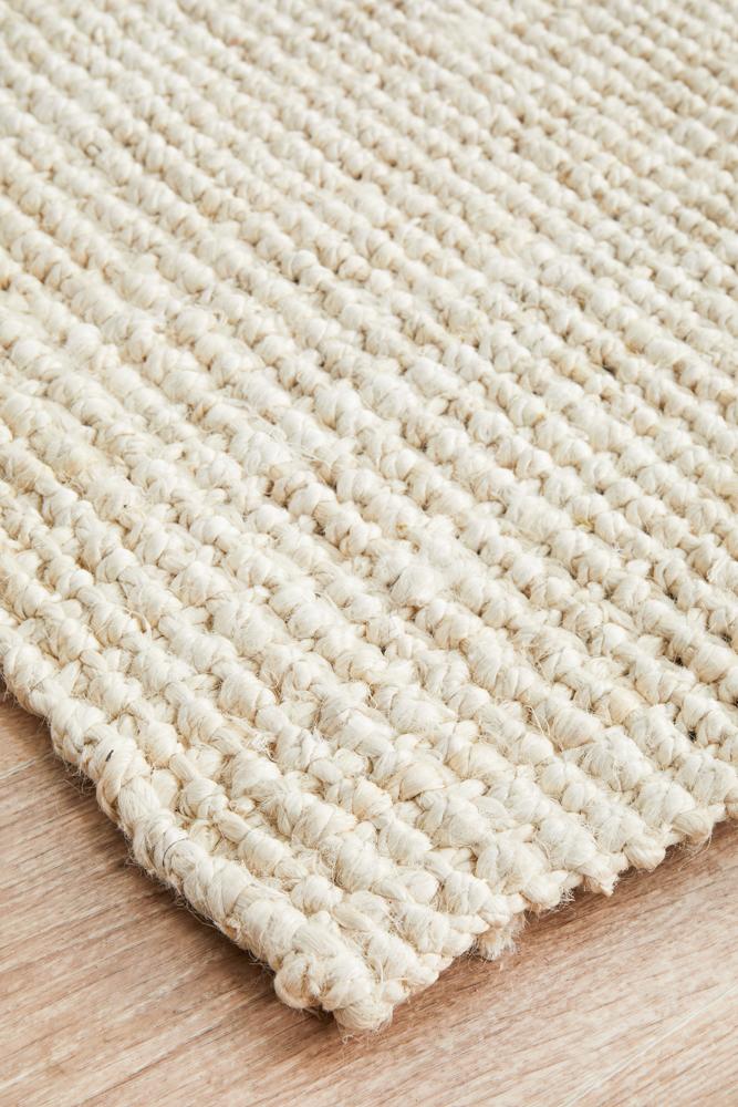 Emma Knotted Jute Bleached Runner