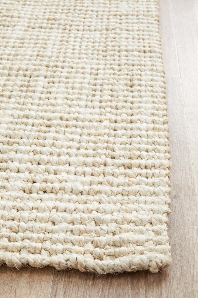 Emma Knotted Jute Bleached Runner