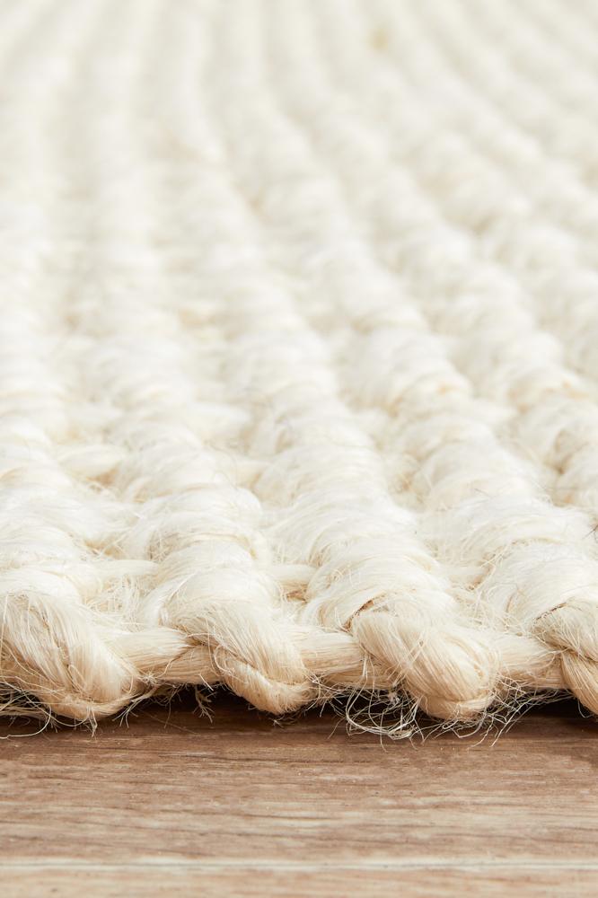 Emma Knotted Jute Bleached Runner