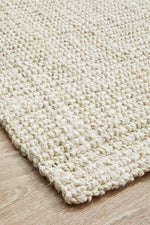 Emma Knotted Jute Bleached Rug