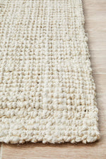 Emma Knotted Jute Bleached Rug