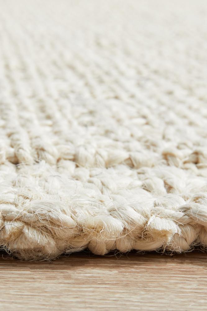 Emma Knotted Jute Bleached Rug