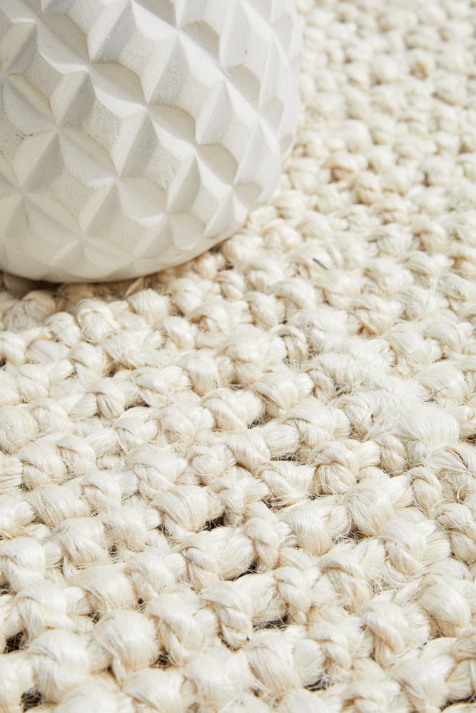 Emma Knotted Jute Bleached Rug