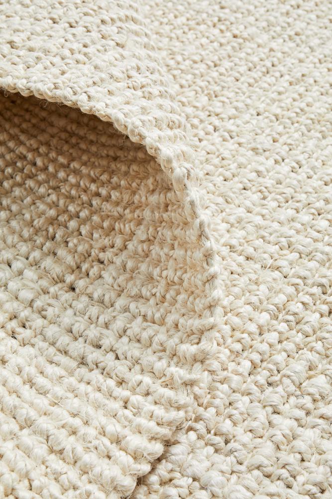 Emma Knotted Jute Bleached Rug