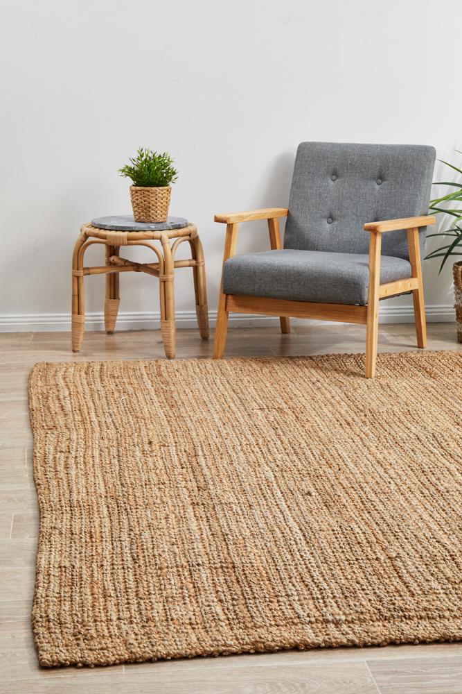Emma Knotted Jute Natural Rug