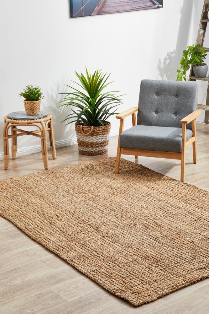 Emma Knotted Jute Natural Rug