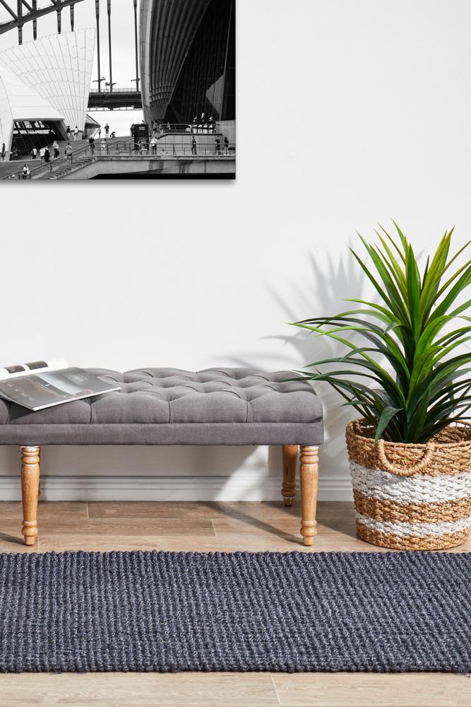 Emma Knotted Jute Navy Runner