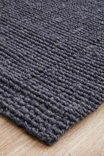 Emma Knotted Jute Navy Runner