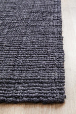Emma Knotted Jute Navy Runner