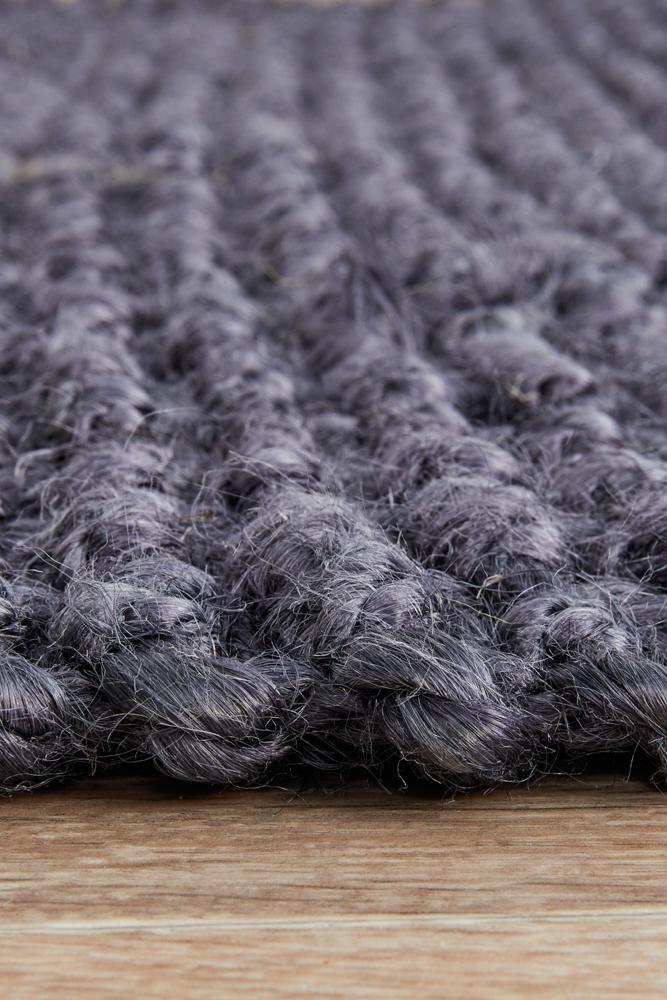 Emma Knotted Jute Navy Runner