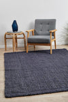 Emma Knotted Jute Navy Rug