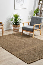 Emma Knotted Jute Silver Rug