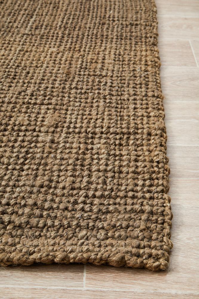 Emma Knotted Jute Silver Rug