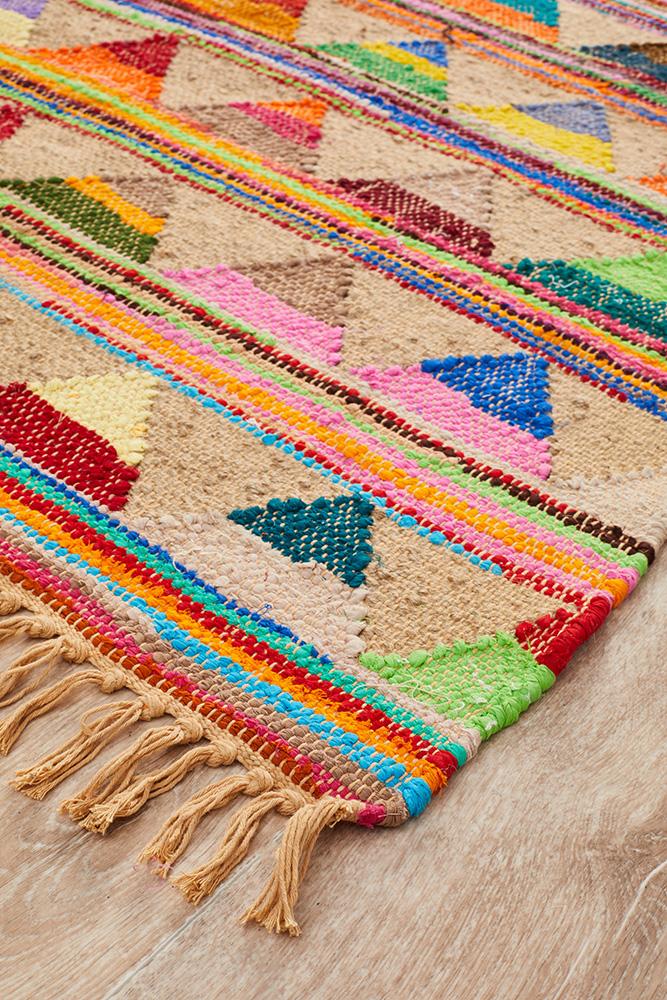 Emma Bunting Jute Cotton Colourful Rug