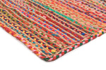 Emma Braided Jute Cotton Colourful Rug